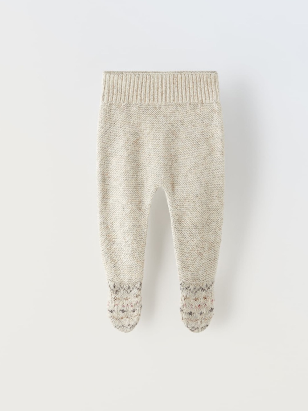 NWT Zara 0-1m knit footed leggings